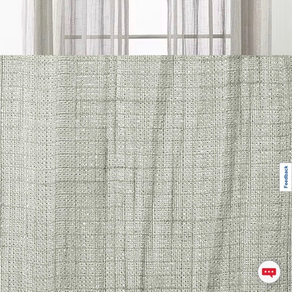 Regal Home Glimmer Metallic Sheer Grommet Top Curtain Panels (Qty:2) 50x84 Gray - Picture 3 of 9